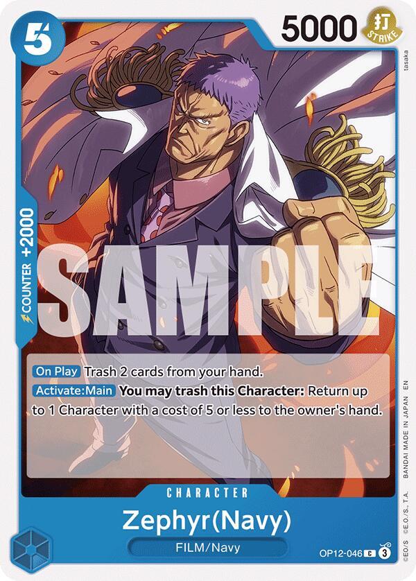 Zephyr(Navy) - OP12-046: Legacy of the Master