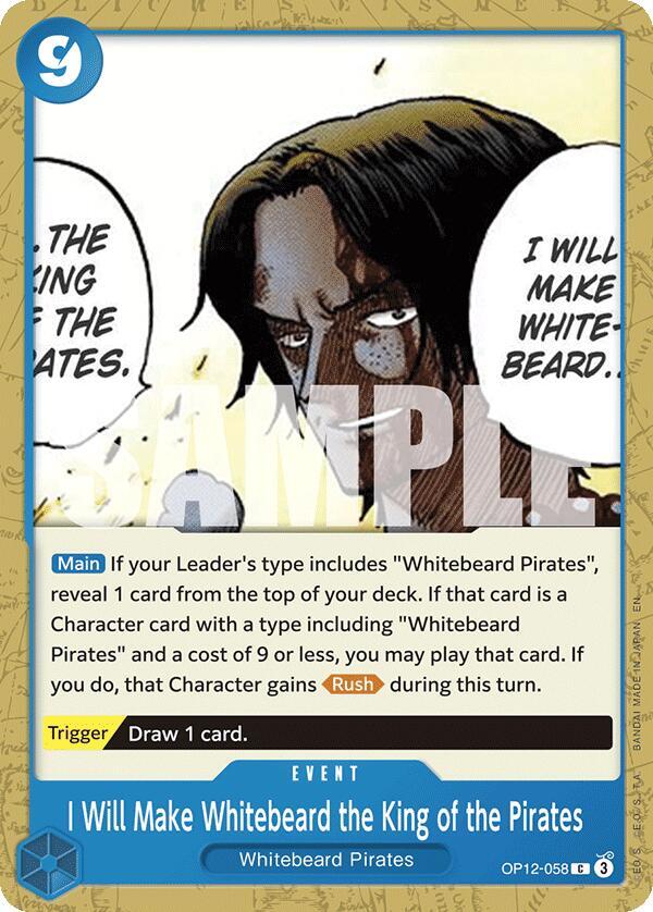 I Will Make Whitebeard the King of the Pirates - OP12-058: Legacy of the Master
