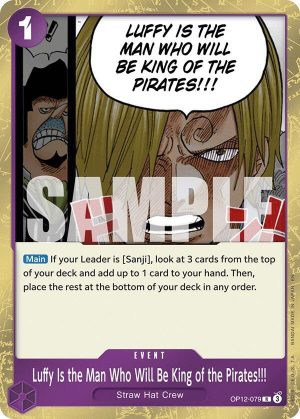 Luffy Is the Man Who Will Be King of the Pirates!!! - OP12-079: Legacy of the Master
