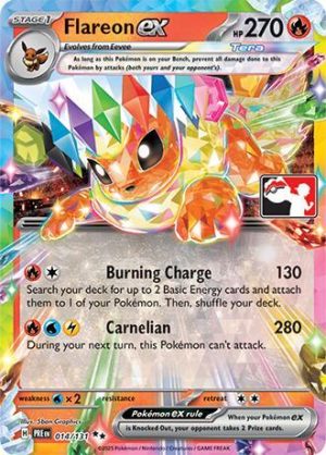 Flareon ex - 014/131 - Prize Pack Series Cards (ES)