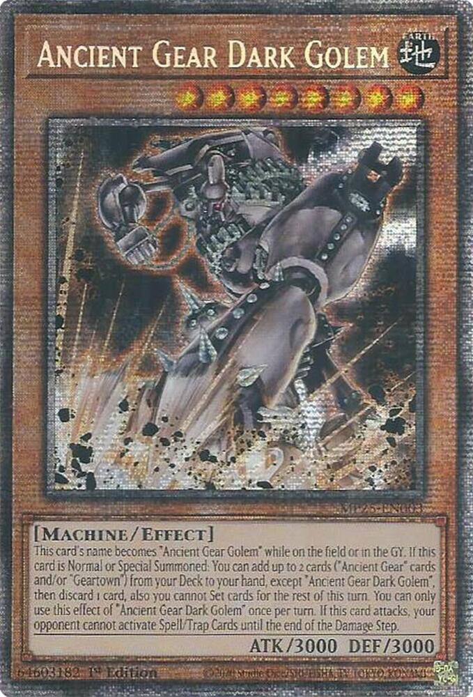 Ancient Gear Dark Golem - MP25-EN003: 2025 Mega-Pack