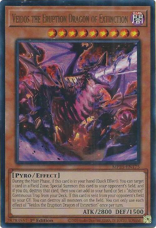 Veidos the Eruption Dragon of Extinction - MP25-EN175: 2025 Mega-Pack