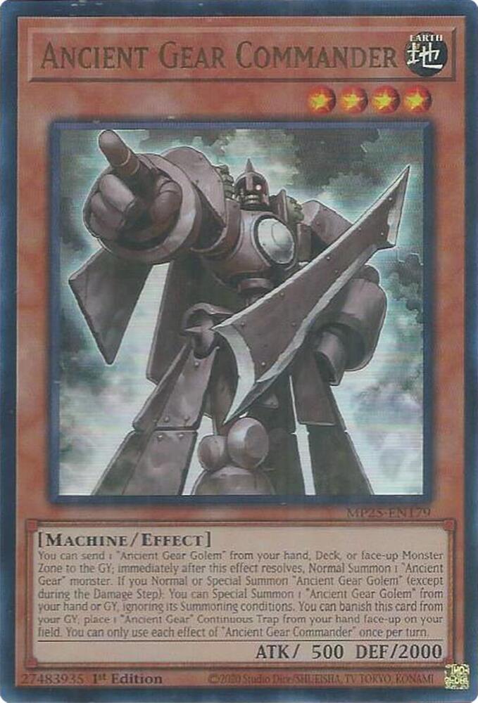 Ancient Gear Commander - MP25-EN179: 2025 Mega-Pack