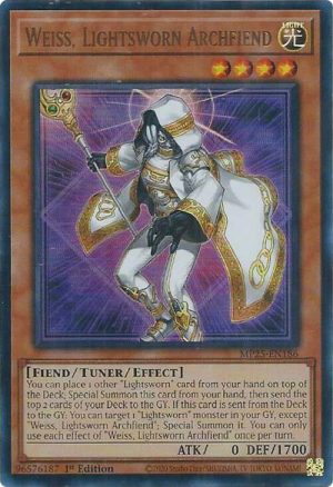Weiss, Lightsworn Archfiend - MP25-EN186: 2025 Mega-Pack