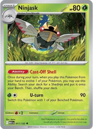 Ninjask - 017/132: ME01: Mega Evolution