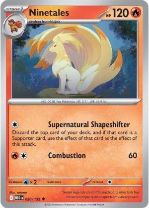 Ninetales - 020/132: ME01: Mega Evolution
