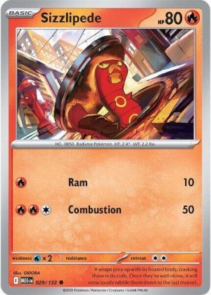 Sizzlipede - 029/132: ME01: Mega Evolution
