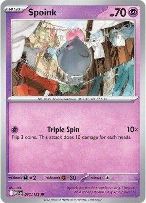 Spoink - 062/132: ME01: Mega Evolution
