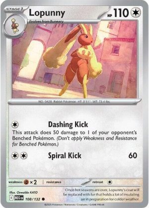 Lopunny - 108/132: ME01: Mega Evolution
