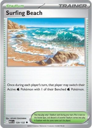 Surfing Beach - 129/132: ME01: Mega Evolution