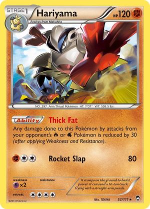 Hariyama - 52/111: XY - Furious Fists