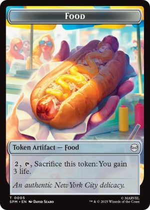 Food // Robot Double-Sided Token - Marvel's Spider-Man (SPM) - 5 // 6