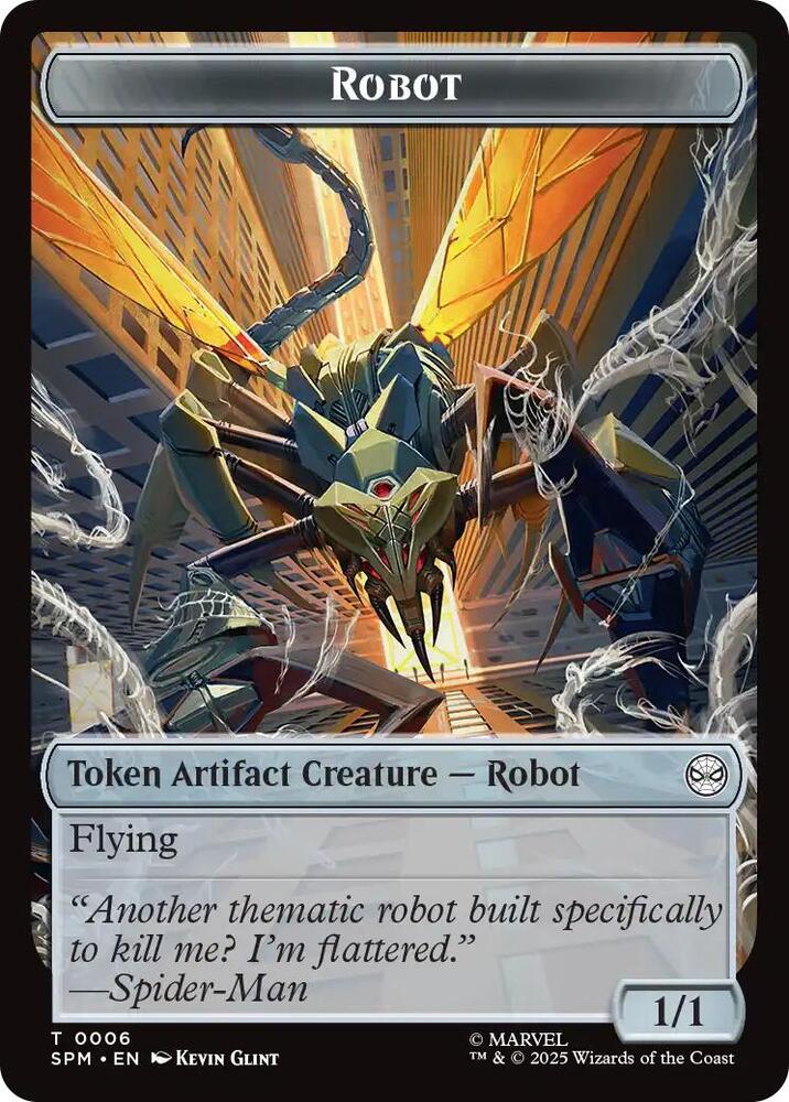 Food // Robot Double-Sided Token - Marvel's Spider-Man (SPM) - 5 // 6 - Image 2