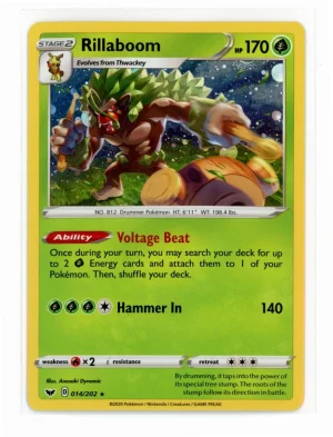 Rillaboom - 014/202 (Cosmos Holo) - Miscellaneous Cards & Products (MCAP)