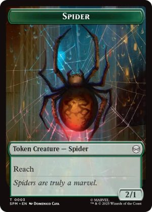 Spider // Food Double-Sided Token - Marvel's Spider-Man (SPM) - 3 // 5