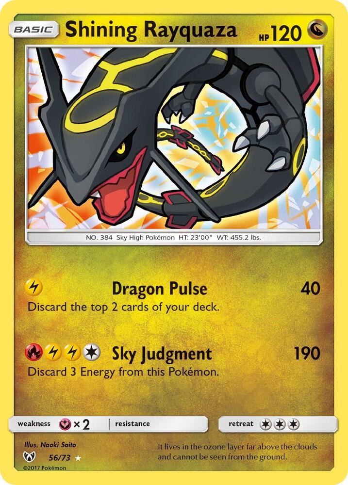 Shining Rayquaza - 56/73: Shining Legends