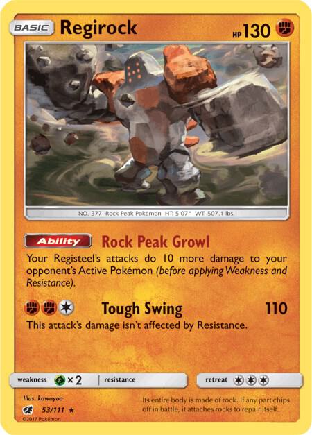 Regirock - 53/111: SM - Crimson Invasion