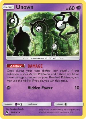 Unown - 90/214: SM - Lost Thunder