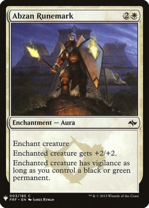 Abzan Runemark - 3: The List Reprints