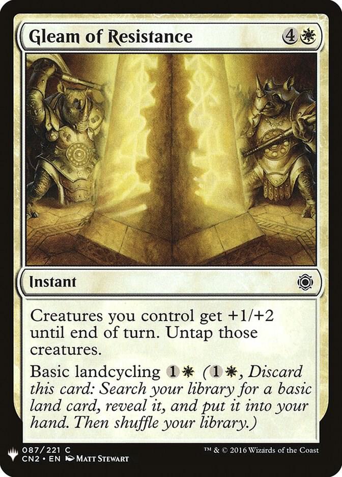 Gleam of Resistance - 87: The List Reprints
