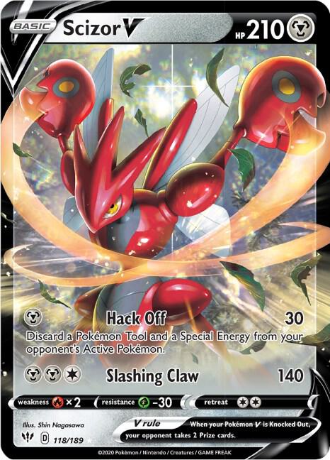 Scizor V - 118/189: SWSH03: Darkness Ablaze