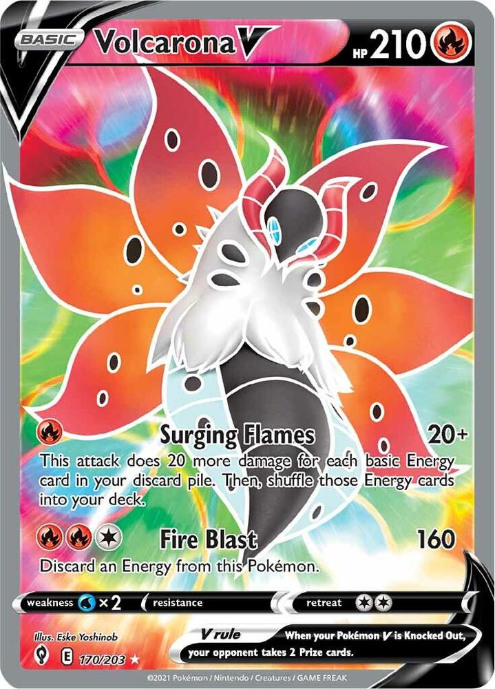 Volcarona V - 170/203: SWSH07: Evolving Skies