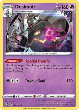 Dusknoir - 062/172: SWSH09: Brilliant Stars