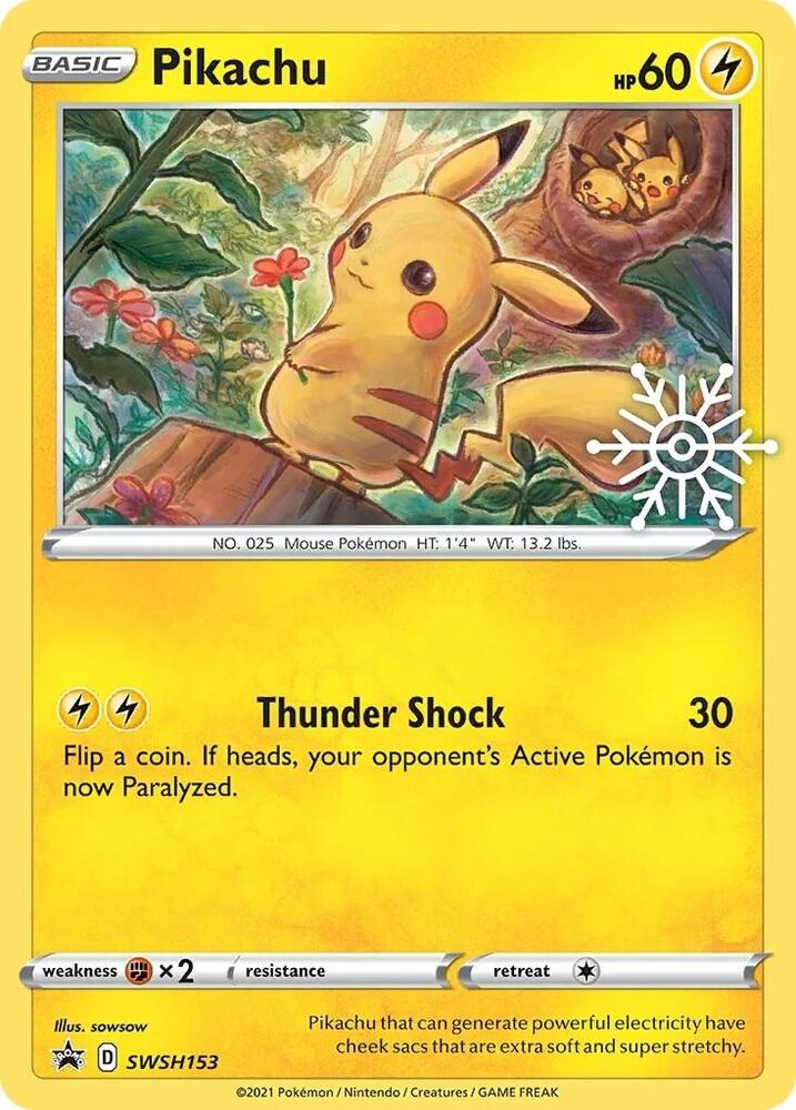 Pikachu - SWSH153: SWSH: Sword & Shield Promo Cards