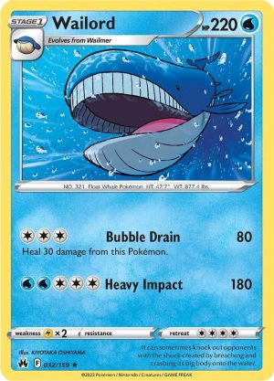 Wailord - 032/159: Crown Zenith