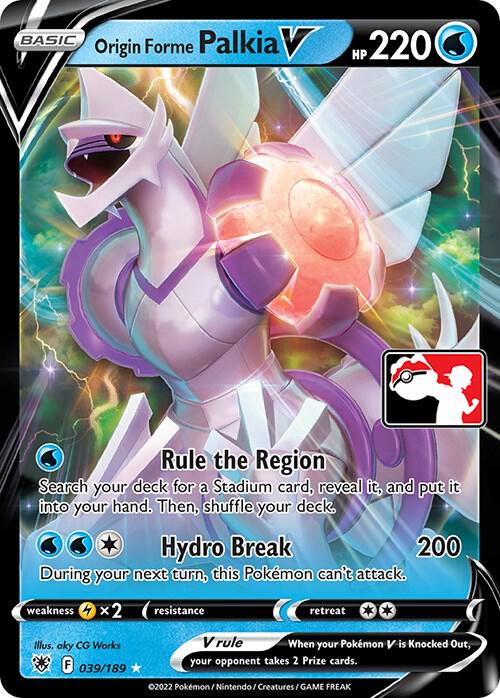 Origin Forme Palkia V - 039/189: Prize Pack Series Cards (ES)