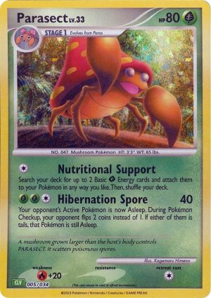 Parasect - 005/034: Trading Card Game Classic