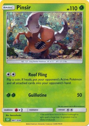 Pinsir - 007/034: Trading Card Game Classic