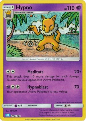 Hypno - 012/034: Trading Card Game Classic