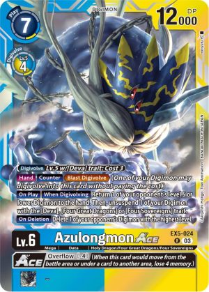Azulongmon ACE - EX5-024 R: Animal Colosseum