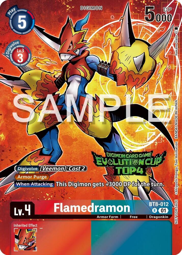 Flamedramon (2024 Evolution Cup Top 4) - BT8-012 R: New Awakening
