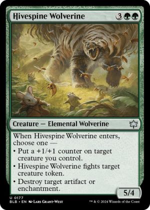 Hivespine Wolverine - 177: Bloomburrow