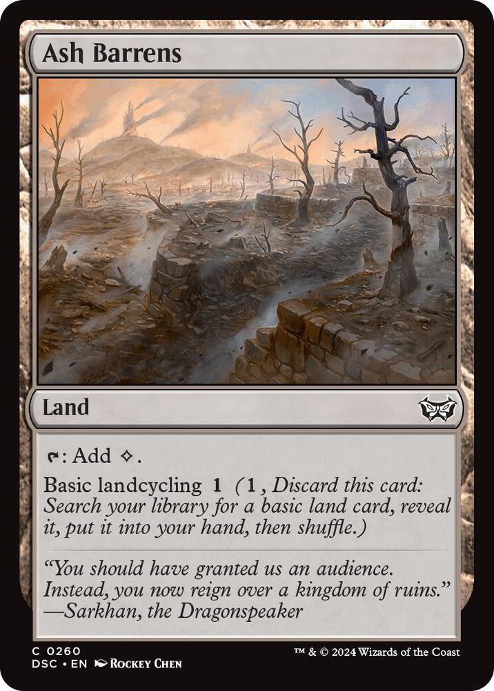 Ash Barrens - 260: Commander: Duskmourn: House of Horror