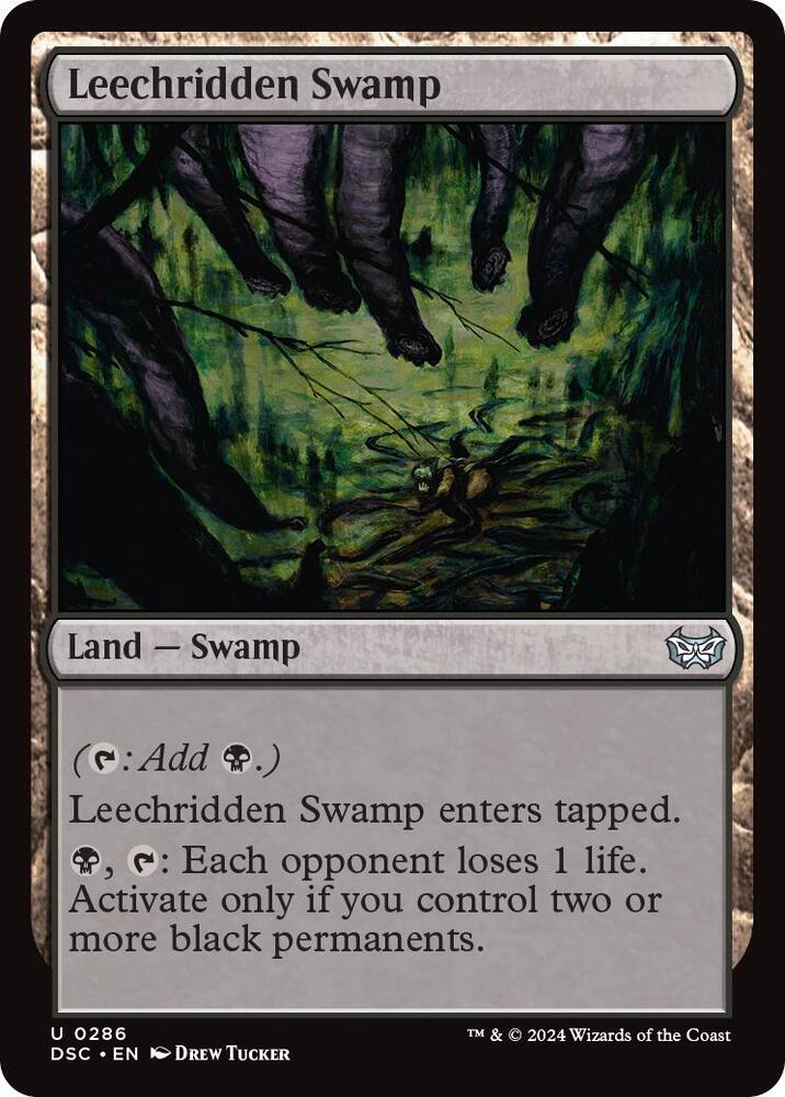 Leechridden Swamp - 286: Commander: Duskmourn: House of Horror