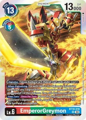 EmperorGreymon - BT18-018 SR: Release Special Booster 2.0