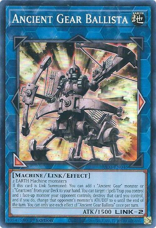 Ancient Gear Ballista - RA03-EN046: Quarter Century Bonanza