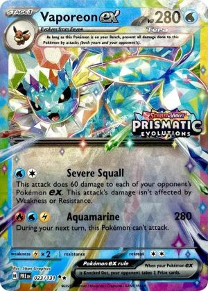 Vaporeon ex - 023/131: Miscellaneous Cards & Products