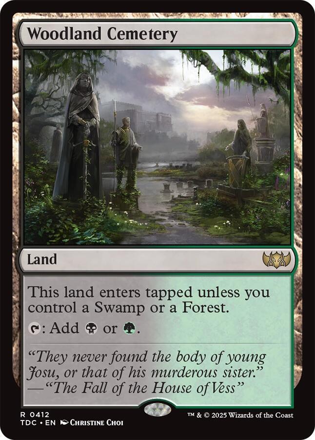 Woodland Cemetery - 412: Commander: Tarkir: Dragonstorm