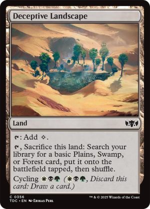 Deceptive Landscape - 356: Commander: Tarkir: Dragonstorm