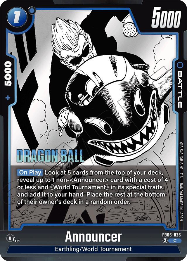 Announcer - FB06-026: Manga Booster 01