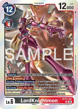 LordKnightmon - BT22-067 R: Cyber Eden