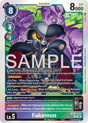 Fakemon - BT22-075 R: Cyber Eden