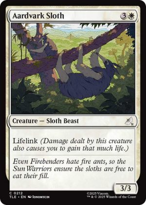 Aardvark Sloth - 212: Avatar: The Last Airbender: Eternal-Legal
