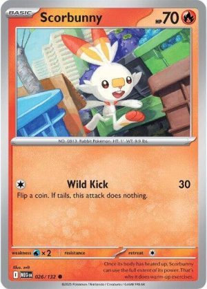 Scorbunny - 026/132: ME01: Mega Evolution