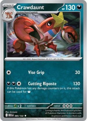 Crawdaunt - 085/132: ME01: Mega Evolution