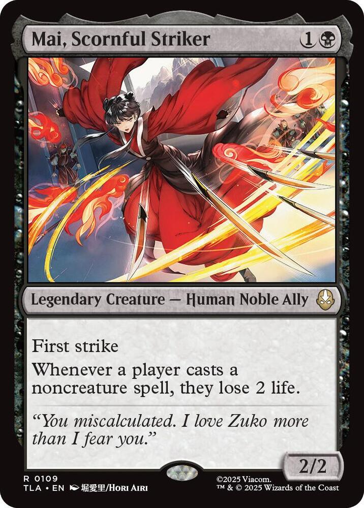 Mai, Scornful Striker - 109: Avatar: The Last Airbender